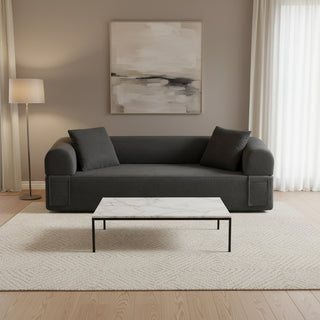 3Seater Sofa Boneless Couches,No Assembly Needed, Modern Sofa for Compact Living Rooms, Apartments, and Offices