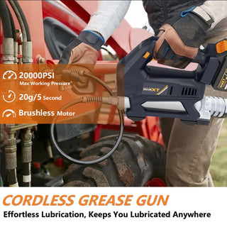 20V Cordless Grease Gun | Max 20000 PSI with 4.0Ah Battery & 6-Speed Control