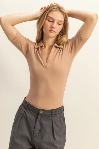 HYFVE Johnny Collar Short Sleeve Bodysuit