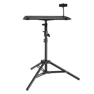 Projector Stand Tripod | Adjustable Height 26.97–63 in | Portable Projector & Laptop Stand with Tray & Gooseneck Phone Holder | Outdoor Movies, Home, Office, Stage & Studio
