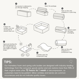 [VIDEO+New]105.5''L Shaped Modular Sectional Sofa,Minimalist Corduroy Floor Couch Set,Convertible Foam-Filled Cloud Compressed Couch for Living Room,3 PC Free Combination,No Assembly Required,3 Colors