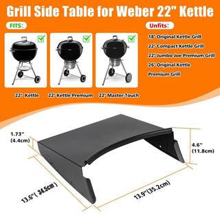 Kettle Grill Accessories Set | Essential BBQ Tools & Add-Ons for Charcoal Kettle Grills | Outdoor Grilling Accessories for Backyard & Camping