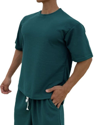 Men's Plus Size Round Neck Half Sleeve T-Shirt