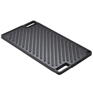 Reversible pre-seasoned cast iron griddle, view 6