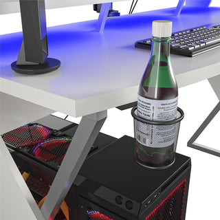 Xtreme Gaming Desk with Riser, White