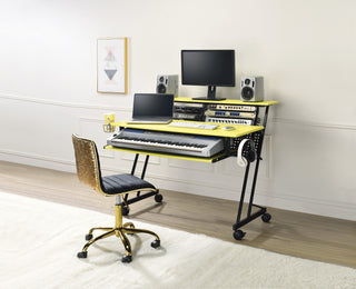 Suitor Yellow & Black Finish Music Recording Studio Desk