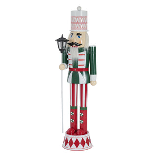 Classic iron nutcracker holiday decor, view 9