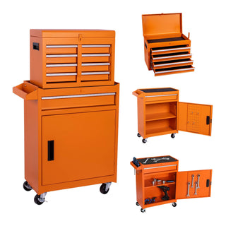 5-Drawer Rolling Tool Chest with Detachable Box | 154-Piece Tool Set Included