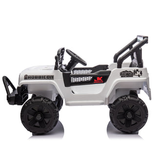 12V kids ride-on electric truck white, view 16