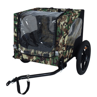 Pet Bike Trailer with Quick-Release Wheels | Folding Dog Cart for Small to Medium Pets