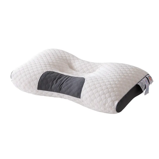 YBZ 3D Knitted Cotton Massage Pillow -white (2 pack)