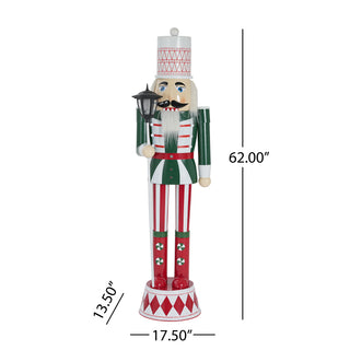 Classic iron nutcracker holiday decor, view 6