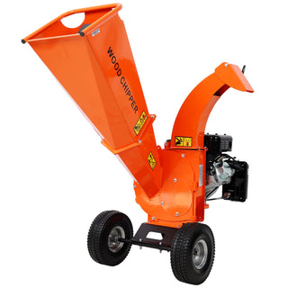 Wood Chipper Shredder Mulcher Heavy Duty 7 HP 212cc Gas Powered 3 Inch Max Capacity, EPA certificated engine