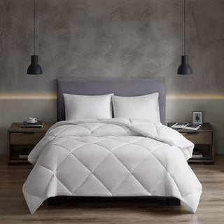 Oversized Down Alt Comforter with HeiQ Smart Temp Treatment | White Full/Queen