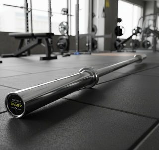 Barbell Bar for 2' Olympic Plates, Home Gym Weightlifting Bar 4Ft Solid Chrome Weight Bar 5Ft Fitness Training Curl Barbell 7.2Ft