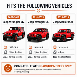 2PCS 400 LBS Roof Rack Cross Bars Compatible For 2007-2026 Jeep Wrangler JK JKU / JL JLU Unlimited & Gladiator JT Hardtop, Roof Rail Crossbars Cargo Carrier Rooftop Luggage