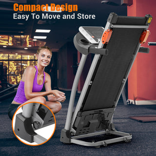 Foldable Home Treadmill w/ Incline &amp; 300LBS Capacity | 2.5HP Motorized Running Machine