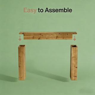 Modern Minimalist Wood Side and Console Tables - Solid Wood Hallway and Living Room Furniture