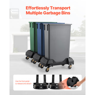 Slim trash can dolly, view 6