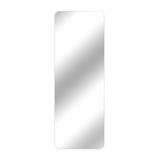 65x24 inch Frameless Round Corner Silver Mirror for Living Room Bedroom Cloakroom Wall Hanging with Hanging Hole, High Quality 5mm Explosion-Proof Glass, Clear Finish