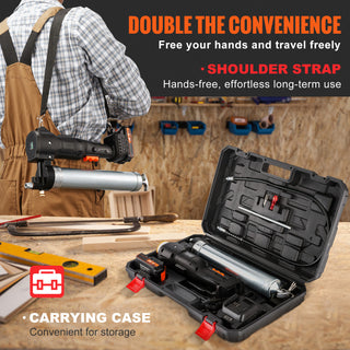 20V Cordless Grease Gun Kit | 10,000 PSI High-Pressure Lubricator