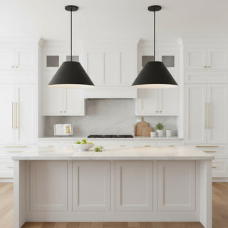 22-Inch Integrated LED Pendant | Matte-Black "High-Velocity" Aura Chassis | [TOTAL-GLOW EXTRACTION-WELD] | Industrial-Grade Minimalist Logic &amp; Rapid-Swell Illumination Technology