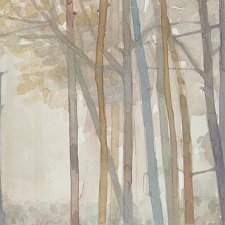 Triptych 3-piece forest canvas wall art set, view 10
