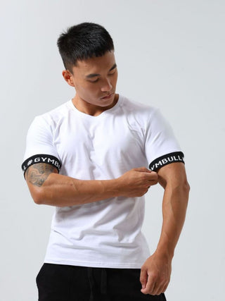 Men's Round Neck Contrast Short Sleeve T-Shirt