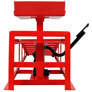 Auto Car Truck Service Ramps Lifts with Pedal, Garage Car Lift Hydraulic Ramps 5 Ton,Automotive Hydraulic Lift Repair Frame Lift(2 Pack) Red