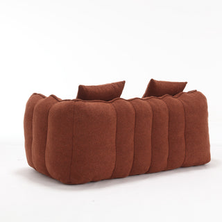 Soft Beanbag Chair with High Resilience Foam Core, Comfortable Square Recliner Sofa for Two People, Ideal for Games, Reading, and TV in Living Room or Family Room