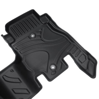 MKR Waterproof and Stain-resistant TPE Car Floor Mats Black 3 PCS For Jeep Wrangler JL 2018+ 4 Doors Model ( Not Fit for Jeep Wrangler JK or 4XE)