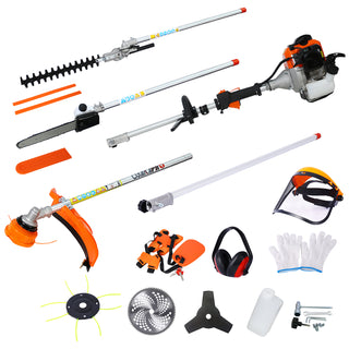  10-in-1 Multi-Functional Garden Tool System | 33CC 2-Cycle Gas Pole Saw & Trimmer