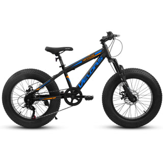 V20235 20" Fat Tire Mountain Bike for Adults, 7-Speed, Dual Disc Brakes, Front Suspension, Steel Frame