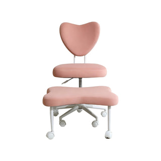 Multifunctional Ergonomic Meditation & Yoga Chair with Lumbar Support & Adjustable Seat Cushion – Pink Velvet Chair