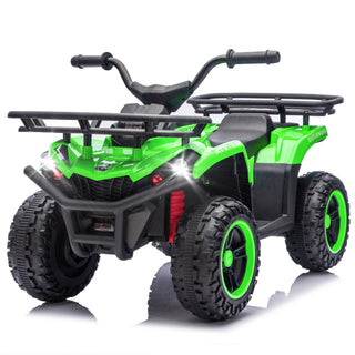 24V Kids Electric Ride On ATV (160W Total) – Off-Road Vehicle w/ Anti-Slip Tires, Storage Racks, Bluetooth & LED Headlights – High-Power System (Ages 3-5)