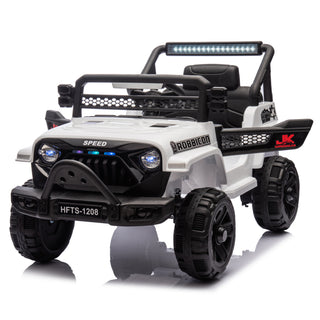 12V kids ride-on electric truck white, view 10