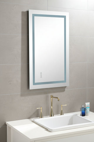 36" x 28" LED Bathroom Mirror - Dual Front &amp; Backlight Vanity Mirror with Anti-Fog and amp; Dimmer