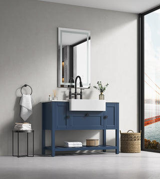 36" x 28" LED Bathroom Mirror - Dual Front &amp; Backlight Vanity Mirror with Anti-Fog and amp; Dimmer