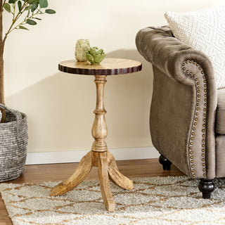 WOODEN END TABLE