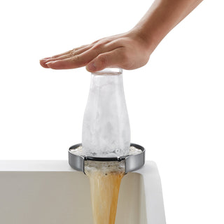 304 Stainless Steel Glass Rinser | 10-Jet Faucet Cup Washer for Sink