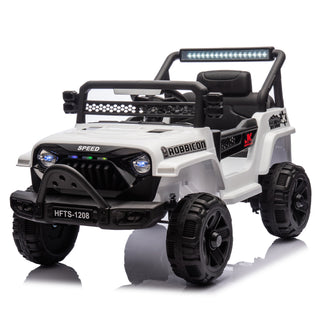 12V kids ride-on electric truck white, view 9