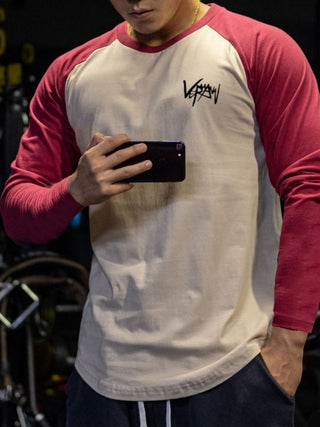 Men's Plus Size Round Neck Long Sleeve T-Shirt