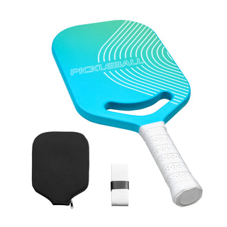 Pro Carbon Fiber Pickleball Paddle with Aero Throat Honeycomb Core Racket