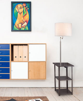 58' Squared Sofa Side Shelves Table Lamp w/ Power Station (1.14/14.96)
