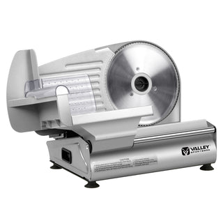 Electric Meat Slicer for Home Use - Deli Food Slicer Machine with 7.5" Stainless Steel Blade, 180W, Adjustable Thickness for Meat, Cheese & Bread