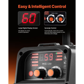 130Amp 3-in-1 MIG welder, view 5