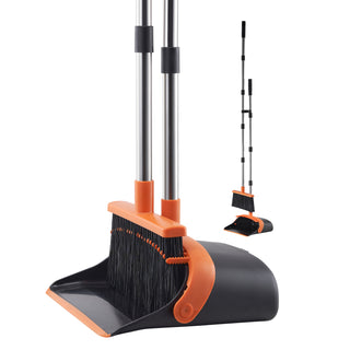Heavy duty broom and dustpan set, view 4