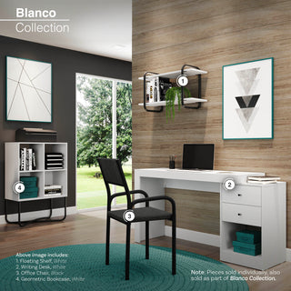 Expandable Home Office Desk, White