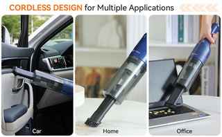 UMLO H6 BLUE Cordless Handheld Vacuum | 10KPa Strong Suction, 30-Min Runtime, HEPA Filter