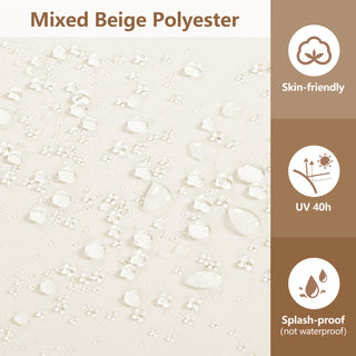 Outdoor 4-piece Acacia Wood and Rope Sectional Patio Sofa Set